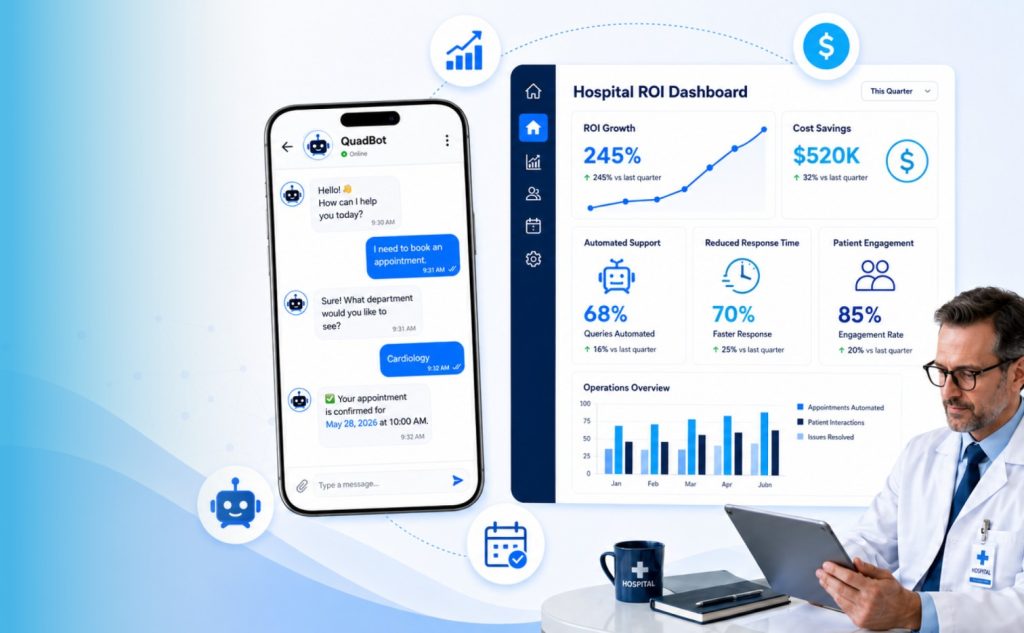 Healthcare Chatbot ROI: Benefits, Metrics & Cost Savings for Hospitals